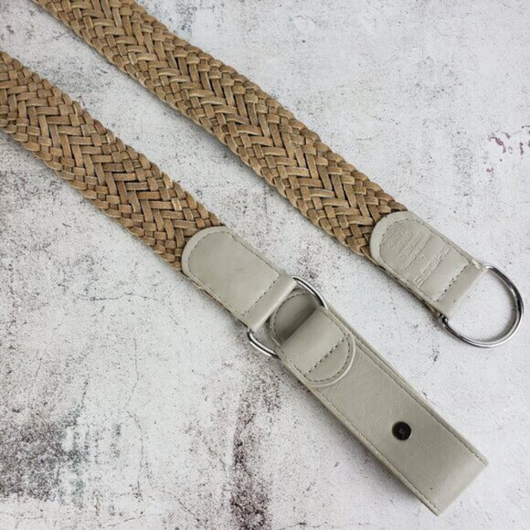 CHICO'S Leather Belt Braided Wide Bohemian size L - Picture 8 of 8